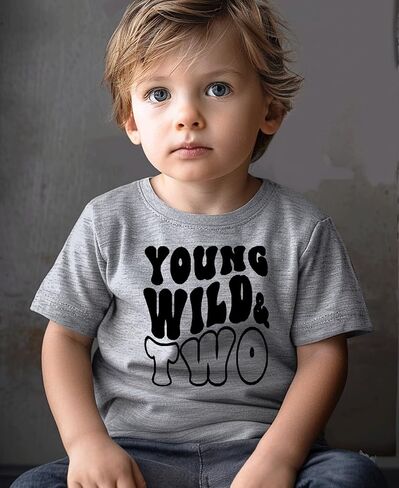 2nd Birthday Tee Shirt Toddler Boy Two Year Old Birthday Tshirt Outfit in Saudi Arabia