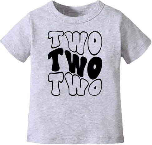 2nd Birthday Tee Shirt Toddler Boy Two Year Old Birthday Tshirt Outfit in Saudi Arabia