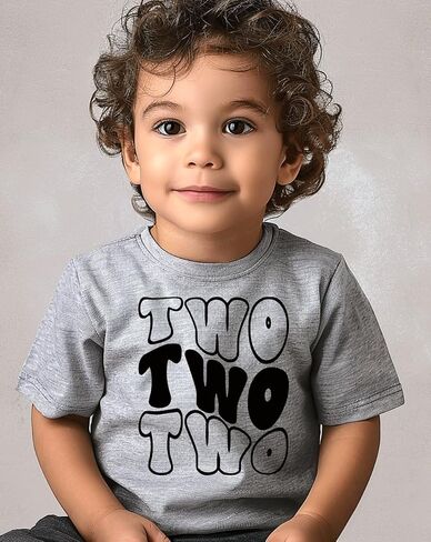 2nd Birthday Tee Shirt Toddler Boy Two Year Old Birthday Tshirt Outfit in Saudi Arabia