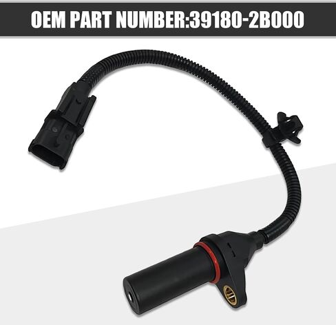 1 PC Automotive Crankshaft Sensor, Engine Camshaft Position Speed Monitoring Sensor, Engine System Modification Replacement OEM Number 39180-2B000 Accessories, Compatible with Hyundai (Black) in Saudi Arabia