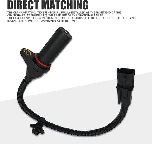 1 PC Automotive Crankshaft Sensor, Engine Camshaft Position Speed Monitoring Sensor, Engine System Modification Replacement OEM Number 39180-2B000 Accessories, Compatible with Hyundai (Black) in Saudi Arabia