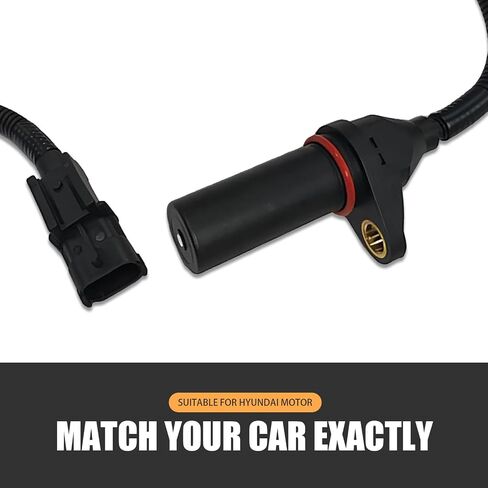 1 PC Automotive Crankshaft Sensor, Engine Camshaft Position Speed Monitoring Sensor, Engine System Modification Replacement OEM Number 39180-2B000 Accessories, Compatible with Hyundai (Black) in Saudi Arabia