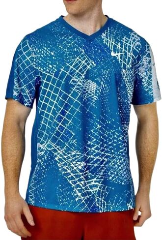 Nike Men’s Court Victory Tennis Shirt L Blue White in Saudi Arabia