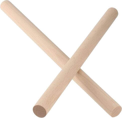 SINJEUN 20 Pieces 1 x 12 Inch Wooden Dowel Rods, Natural Unfinished Wooden Dowel Sticks, Wooden Dowel Rods for Craft, Macrame and DIY Project in Saudi Arabia