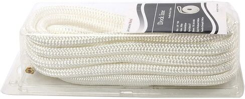 خطوط قفص الاتهام مصنوعة من النايلون المضفر المزدوج من Amarine بقوة 4840 رطلاً قوة الكسر (الطول: 20 قدمًا العمق: 1/2 بوصة العيينة: 12 بوصة) 2 حزمة من خطوط رصيف القوارب البحرية بحبل الإرساء حد حمل العمل: 968 رطلاً in Saudi Arabia