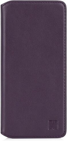 Classic Series 2.0 - Real Leather Book Wallet Case Cover for Motorola Moto G100, Real Leather Design with Card Slot, Magnetic Closure and Built in Stand - Black in Saudi Arabia