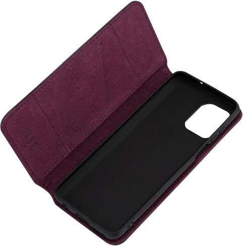 Classic Series 2.0 - Real Leather Book Wallet Case Cover for Motorola Moto G100, Real Leather Design with Card Slot, Magnetic Closure and Built in Stand - Black in Saudi Arabia