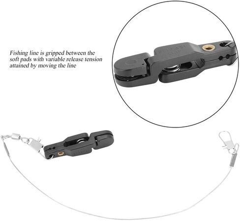 Sea Fishing Set Power Grip Board Mast Release Snap Clip Clamp with Steel Fishing Line B Shape Pin for Sea Fishing in Saudi Arabia