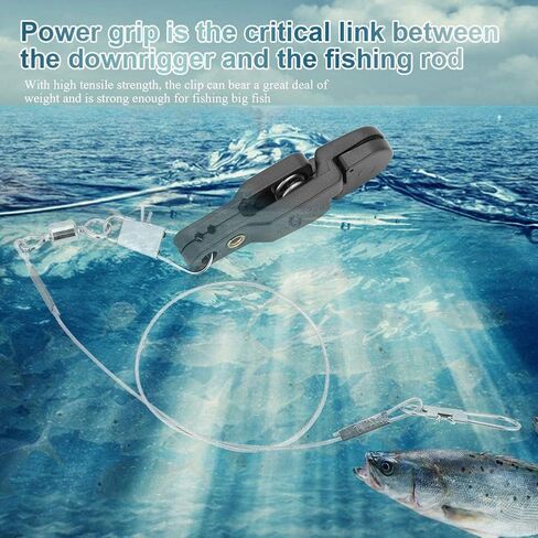 Sea Fishing Set Power Grip Board Mast Release Snap Clip Clamp with Steel Fishing Line B Shape Pin for Sea Fishing in Saudi Arabia