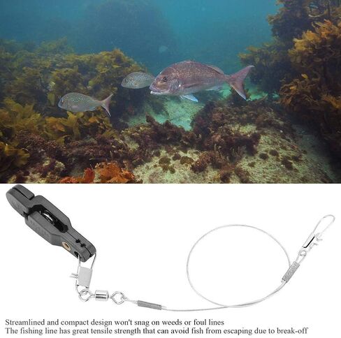 Sea Fishing Set Power Grip Board Mast Release Snap Clip Clamp with Steel Fishing Line B Shape Pin for Sea Fishing in Saudi Arabia