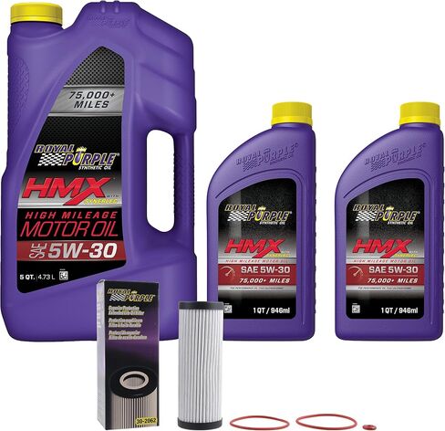 Royal Purple HMX® 5W-30 Synthetic High Mileage Motor Oil – 7 quarts and a 30-2062 Extended Life Premium Oil Filter in Saudi Arabia