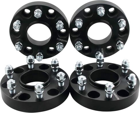 DCVAMOUS 4PC Black 6x5.5 Hubcentric Wheel Spacers 1.5 Inch with 14x1.5 Studs Compatible with Chevy GMC 6 Lug 6x139.7 for 1999-2022 Silverado Sierra 1500 | 1988-2022 Suburban Yukon | 2019-2022 RAM-1500 in Saudi Arabia