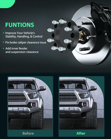 SCITOO 4Pcs 8x170 to 8x6.5 Wheel Adapters 1.5 inch Bore 130mm Studs 14x1.5 8 Lug Wheel Spacers No Hubcentric Fit for Ford for F-350 Super Duty 2003-2022,for Ford for F-250 Super Duty 2003-2022 in Saudi Arabia