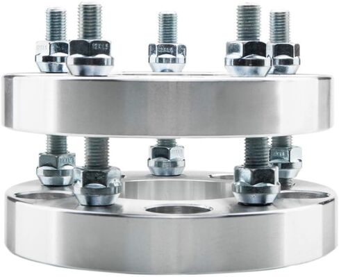 TRIBLE SIX 2 قطعة 25 مم 1 بوصة محولات فواصل العجلات 5x5 بوصة إلى 5x4.75 بوصة 12x1.5 استبدال مسمار لكابريس إمبالا كرايسلر باسيفيكا تاون كونتري دودج جورني جراند كارافان in Kuwait