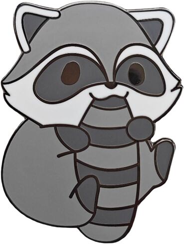 Racing Raccoon Pin Badge Brooch for Lapel Pins for Jackets Hats Scarf, Raccoon Brooch for Women, Men, Girls, Boys & Teens in Saudi Arabia