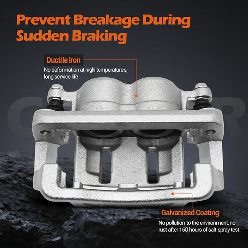 18-B4921 & 18-B4920 Rear Left and Rear Right Brake Calipers Assembly with Bracket | Fits 2005-2007 Ford F-250 Super Duty, 2005 2006 2007 Ford F-350 Super Duty-Rear Brake Caliper in Saudi Arabia