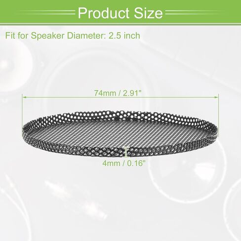 ACROPIX Universal 2.5 Inch Speaker Grills Mesh for Audio Subwoofer 65x4mm Grille without Frame Black - Pack of 1 in Saudi Arabia
