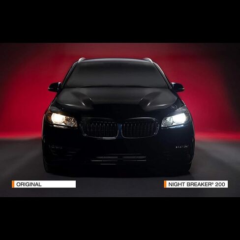 9003 H4 HB2 Night Breaker 200 لمبة هالوجين بديلة لأوسرام 64193NB200-HCB 12V 60/55W P43t / Duo Pack in Kuwait