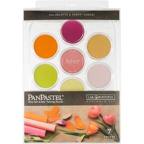 PanPastel Artist Pastels by GOLDEN, Lia Griffith Designer Set, 7 Color, Professional Artist Pastels, Unique Pan Format (cake-like)