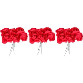 STOBOK 144pcs Simulation Small Bouquet Rose Ornament Wedding Decorations Home Decoration Mini Flower Bouquets Sunflower Ornament Home Accessories Plants Decor Flowers Greeting Card Paper
