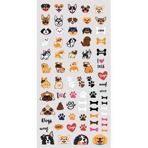 WIRESTER Removable Vinyl Decal Stickers Decoration for iPad MacBook Laptop, Phone Case, Wall, Refrigerator (Or Any Flat Surface), Cute Cats, I Love Cats, Cat Paws, Fish Bone, Meow, Heart (74 Stickers)