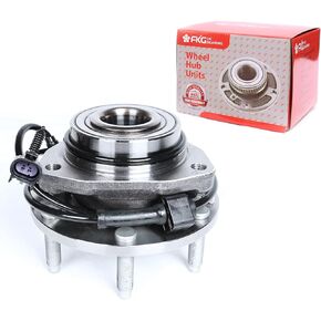 FKG 513188 Front Wheel Bearing Hub Assembly fit for 02-09 Chevy Trailblazer (EXT), 03-06 Chevy SSR, 02-09 GMC Envoy, 03-08 Isuzu Ascender, 04-07 Buick Rainier, 05-09 SAAB 9-7X