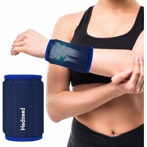 غلاف حزمة ثلج للمعصم، حزمة ثلج هلامية قابلة لإعادة الاستخدام للضغط البارد الساخن، وتخفيف آلام التهاب المفاصل الروماتويدي، والتهاب الأوتار، وألم النفق الرسغي، والإصابات، والتورم، والكدمات (أزرق داكن) in Kuwait