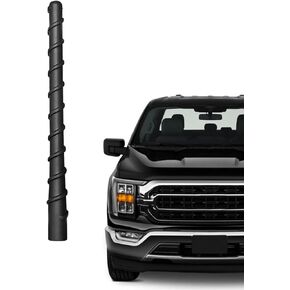 for Ford F-Series Truck Short Antenna 2009-2024 Fit for Ford F150 F250 F350-F550 Raptor | 7" Spiril Flexible Rubber Antenna, Optimized AM/FM Radio Reception | for Ford F-Series Radio Accessories