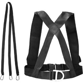 Fitness Sled Harness Workout Harness Exercise Resistance Fitness Bands Set Speed Trainer with Pull Strap for Running Sprinting Resistance Speed Agility Training