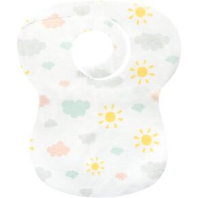 Disposable Lacing Bibs (Pack of 10) - Perfect for BLW, Restaurants, Traveling, Vacation and On-The-Go Feeding, Mess-Free Mealtimes, Travel-Friendly, Waterproof