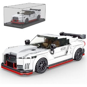 Mould King Speed Champion Car Models Building Toys with Display Case, 27031 Model Car Kits Building Blocks, Race Car Building Sets, JDM Car Building Kits for Adults Kids 8+(356PCS)