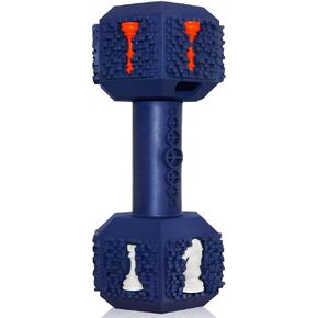 Upgrade Mango Dumbbells Dog Toys for Aggressive Chewers,Dog Toys for Boredom and Stimulating,Interactive Durable Dog Toys Tough Natural Rubber Dumbbell Toy for Large Medium Dogs