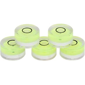5pcs 15mm Mini Round Spirit Level Bubble Round Bubble Level 0.6x0.3x0.2in Small Level Measuring Tool adjusting angle Instrument for Balance Scale