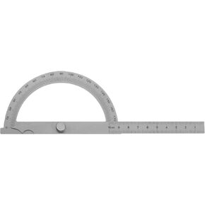Angle Protractor 180 Degree Stainless Steel Finder Gauge Adjustable Ruler Measuring Tool with 80mm Arm for Woodworking
