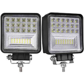 LED Pods, Moso LED 2 pcs 4 inch LED Fog Light Spot Flood Combo Light Cube Light Work Light Driving Light LED Light Bar for Truck ATV UTV SUV Marine Boat Tractor