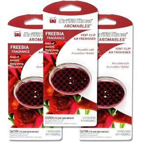 Drive Time Aromables Bundle - Car Vent Clip Diffuser - Aromables Refills - No Plug-Ins Required - Car Accessories for Women & Men - Speedway Fragrance - 1 Vent Clip & 2 Fragrance Refills