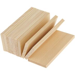 10 Pieces 10cm Natural Pine Wood Rectangle Board Fit fot Arts Craft DIY