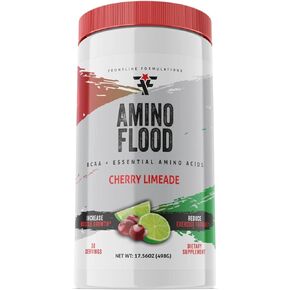 Amino Flood, BCAAs + Essential Amino Acids, Building Blocks of Muscle, Comprehensive Formula, Great Taste, Veteran Owned and Operated (30 Servings, Cherry Limeade)