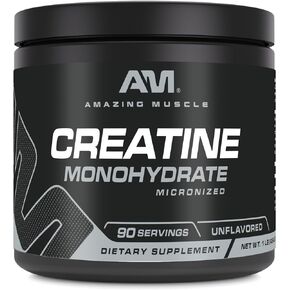 Micronized Creatine Monohydrate | 90 Servings | 5000 mg Per Serving | 1 Lb (453.5 Grams) | Ideal Pre & Post Workout Supplement | Unflavored
