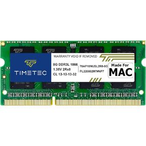 Timetec 32GB KIT(4x8GB) Compatible for Apple Late 2015 iMac (27-inch w/Retina 5K Display) DDR3L 1867MHz / 1866MHz PC3L-14900 2Rx8 CL13 1.35V 204 Pin SODIMM Memory Module MAC RAM Upgrade for iMac 17,1