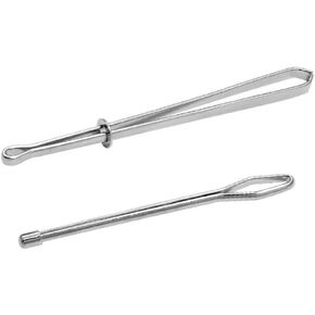 2Pcs Silver and Gold Threader Tweezer Elastic Drawstring Steel Threader Sewing Crafting Rope Cord Pulling Threading Tool Sewing Notions and Supplies