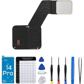 for iPhone 14 Pro US Version GPS Signal Antenna Cable Replacement for iPhone 14PRO 6.1 inch GPS Antenna Flex Cable Part with Fix Tool Kit Screwdriver A2650 A2889 A2890 A289 A2892