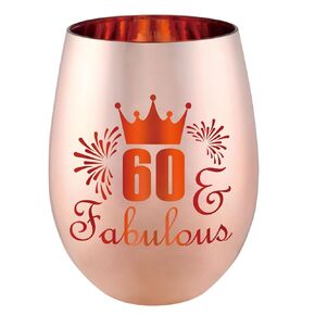 30 and Fabulous Wine Glass Gift - 30th Birthday Gifts for Her - Gifts for 30 Year Old Woman- 30th Birthday Decorations