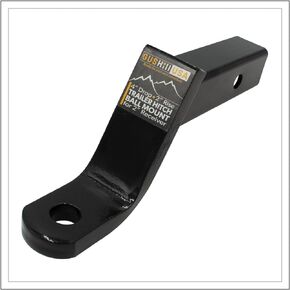 USA Trailer Hitch Ball Mount, Fits 2-Inch Receiver, 6,000 lbs, 1-Inch Hole, 4-Inch Drop