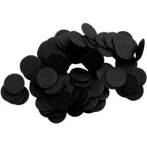 Playfully Ever After 1 Inch Black 100pc Stiff Felt Circles