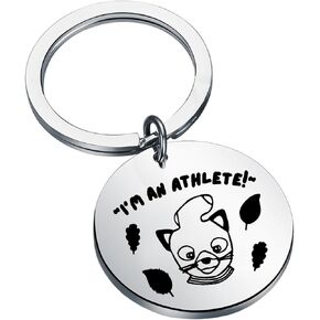 FAADBUK Fantastic Fox Cartoon Movie Inspired Mr Fox Gift I'm an Athlete Keychain