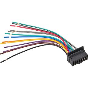 RED WOLF 16-Pin Stereo Wiring Harness Fit for Pioneer DEH-P43 DEH-P3450 DEH12, DEH12A DEH-P6400 DEH-P6450 FH-P4000 DEH-600UB CD DVD Player Receiver Wire Cable Adapter Connector