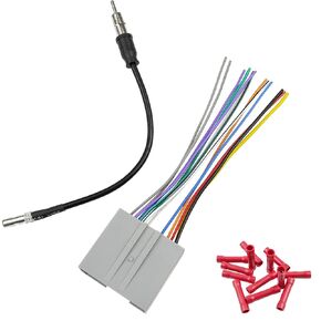 24Pin Radio Wiring Harness Antenna Adapter Kit Compatible with Ford Ford F-150/F-250/F-350/F-450/F-550 Expedition Focus Explorer Escape Mustang Freestyle Fusion Lincoln Mercury