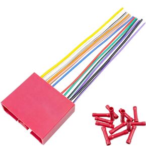 24Pin Radio Wire Harness Connector for Mazda, Car Stereo Wire Adapter Fit for Mazda 2 3 4 5 6 CX-5 CX-7 CX-9 Protege Miata MPV Tribute