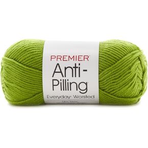 Premier Yarns Anti-Pilling Everyday Worsted Solid Yarn-Kiwi, 3 Pack